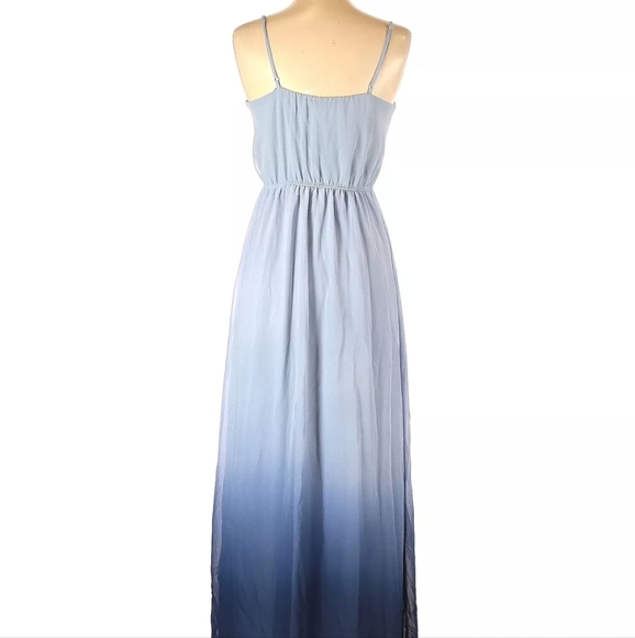 Lc Lauren Conrad | Ombré Chiffon Maxi Dress Sz L - Picture 2 of 5